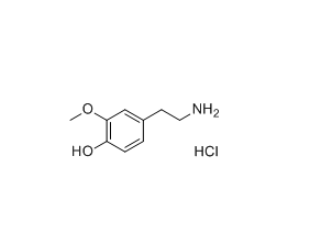 多巴胺杂质01（盐酸盐）,4-(2-aminoethyl)-2-methoxyphenol hydrochloride