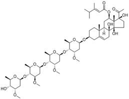 Otophylloside B 4'''-O-β-D-cymaropyranoside
