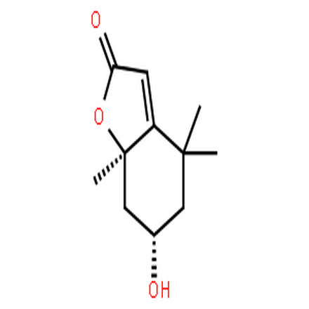 地芰普内酯,2(4H)-Benzofuranone,5,6,7,7a-tetrahydro-6-hydroxy-4,4,7a-trimethyl-, (6S,7aR)-
