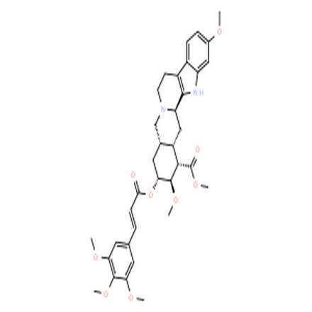 利血那明,Yohimban-16-carboxylicacid,11,17-dimethoxy-18-[[(2E)-1-oxo-3-(3,4,5-trimethoxyphenyl)-2-propen-1-yl]oxy]-,methyl ester, (3b,16b,17a,18b,20a)-