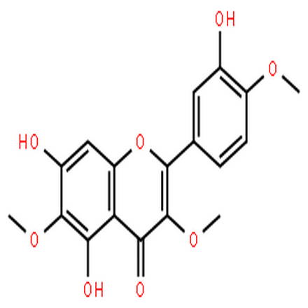 矢车菊黄素,4H-1-Benzopyran-4-one,5,7-dihydroxy-2-(3-hydroxy-4-methoxyphenyl)-3,6-dimethoxy-