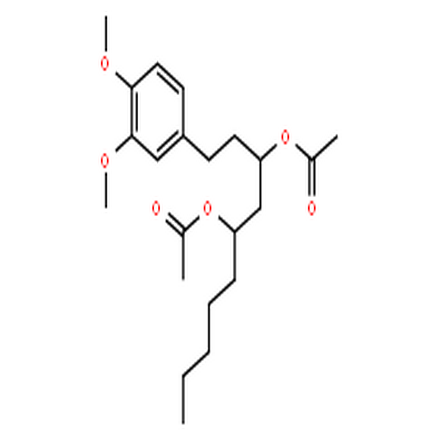 甲基 二乙酰氧基-6-姜二醇,(3R,5S)-1-(3,4-dimethoxyphenyl)decane-3,5-diyl diacetate