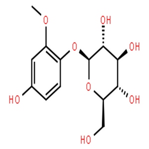 异它乔糖甙,b-D-Glucopyranoside,4-hydroxy-2-methoxyphenyl
