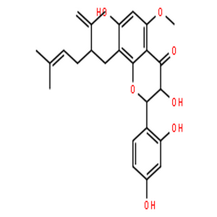 苦参醇N,4H-1-Benzopyran-4-one,2-(2,4-dihydroxyphenyl)-2,3-dihydro-3,7-dihydroxy-5-methoxy-8-[(2R)-5-methyl-2-(1-methylethenyl)-4-hexen-1-yl]-,(2R,3S)-