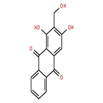 芦西定,9,10-Anthracenedione,1,3-dihydroxy-2-(hydroxymethyl)-