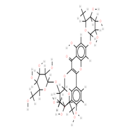 异鼠李素-3-O-槐二糖-7-O-鼠李糖苷,3-O-Sophoroside,7-O-alpha-L-rhamnopyranoside-3,4',5,7-Tetrahydroxy-3'-methoxyflavone