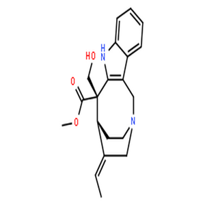 19,20-(E)-瓦来萨明碱,2,5-Ethano-2H-azocino[4,3-b]indole-6-carboxylicacid, 4-ethylidene-1,3,4,5,6,7-hexahydro-6-(hydroxymethyl)-, methyl ester,(2R,4E,5S,6S)-