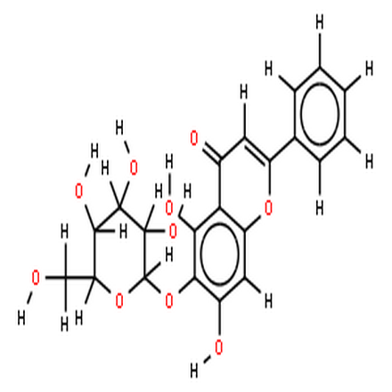 黄芩素 6-O-葡萄糖苷,6xi-D-Glucopyranosyloxy-5,7-dihydroxy-2-phenyl-chromen-4-on