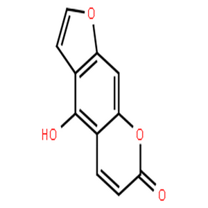 香柑醇； 5-羟基-6,7-呋喃并香豆素,7H-Furo[3,2-g][1]benzopyran-7-one,4-hydroxy-