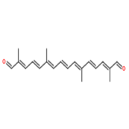 藏紅花酸二醛,2,4,6,8,10,12,14-Hexadecaheptaenedial,2,6,11,15-tetramethyl-, (2E,4E,6E,8E,10E,12E,14E)-