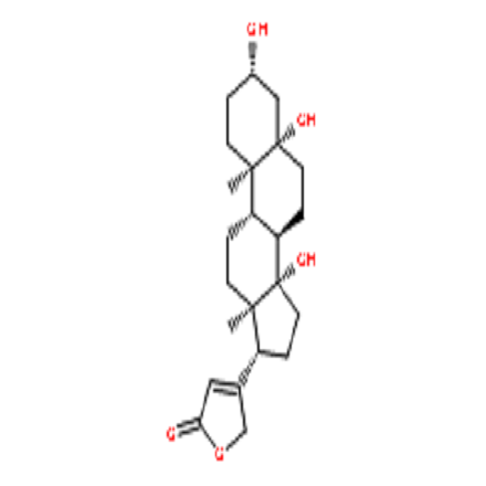杠柳毒苷元,Card-20(22)-enolide,3,5,14-trihydroxy-, (3b,5b)-