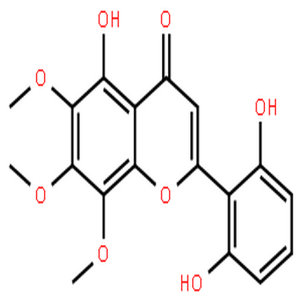 5,2',6'-三羟基-6,7,8-三甲氧基黄酮,4H-1-Benzopyran-4-one,2-(2,6-dihydroxyphenyl)-5-hydroxy-6,7,8-trimethoxy-