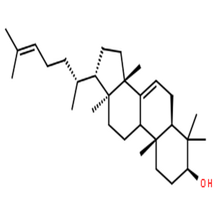 丁酰鲸鱼醇,(3beta,9xi,13alpha,14beta,17xi)-lanosta-7,24-dien-3-ol
