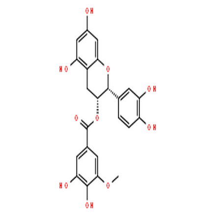 表儿茶素3-O-(3''-O-甲基)没食子酸酯,Benzoic acid,3,4-dihydroxy-5-methoxy-,(2R,3R)-2-(3,4-dihydroxyphenyl)-3,4-dihydro-5,7-dihydroxy-2H-1-benzopyran-3-ylester