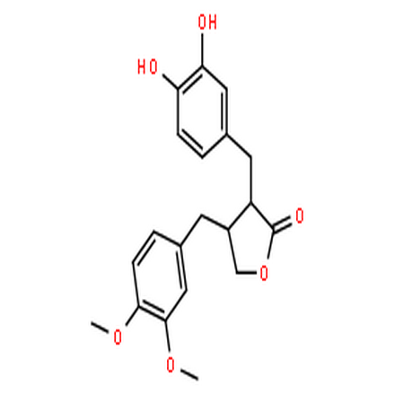 3'-O-去甲基牛蒡子苷元,(3R,4R)-3-(3,4-dihydroxybenzyl)-4-(3,4-dimethoxybenzyl)dihydrofuran-2-one