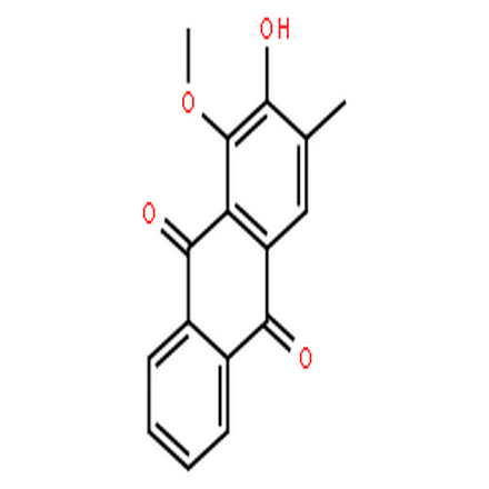 洋地黃蒽醌,9,10-Anthracenedione,2-hydroxy-1-methoxy-3-methyl-