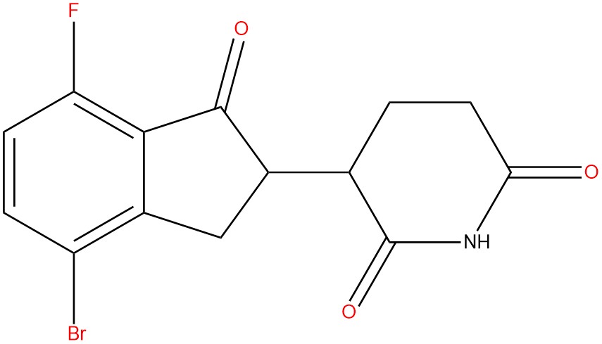 3-(4-bromo-7-fluoro-1-oxo-2,3-dihydro-1H-inden-2-yl)piperidine-2,6-dione