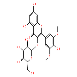 丁香亭-3-O-葡糖苷,4H-1-Benzopyran-4-one,3-(b-D-glucopyranosyloxy)-5,7-dihydroxy-2-(4-hydroxy-3,5-dimethoxyphenyl)-