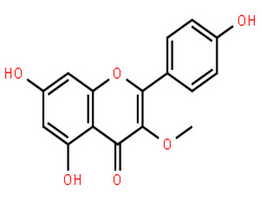 異山柰素,4H-1-Benzopyran-4-one,5,7-dihydroxy-2-(4-hydroxyphenyl)-3-methoxy-