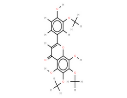 4',5,8-三羟基-3',6,7-三甲氧基黄酮,5,8,4'-trihydroxy-6,5,3'-trimethoxyflavone