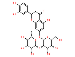 新北美圣草苷,4H-1-Benzopyran-4-one,7-[[2-O-(6-deoxy-a-L-mannopyranosyl)-b-D-glucopyranosyl]oxy]-2-(3,4-dihydroxyphenyl)-2,3-dihydro-5-hydroxy-,(2S)-