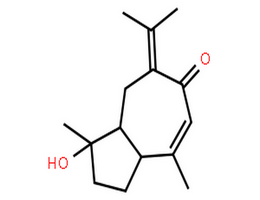 原莪述烯醇,(3S,3aS,8aR)-3-hydroxy-3,8-dimethyl-5-(propan-2-ylidene)-2,3,3a,4,5,8a-hexahydroazulen-6(1H)-one