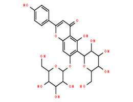 皂草苷； 皂草黄苷,4H-1-Benzopyran-4-one,6-b-D-glucopyranosyl-7-(b-D-glucopyranosyloxy)-5-hydroxy-2-(4-hydroxyphenyl)-