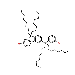 2,8-二溴-6,12-二氢-6,6,12,12-四辛基-茚并[1,2-B]芴