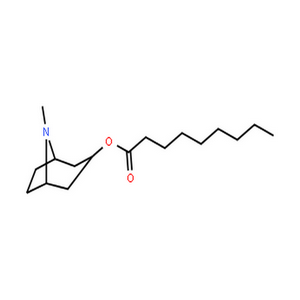 托品醇壬酸酯,Nonanoic acid,8-methyl-8-azabicyclo[3.2.1]oct-3-yl ester, endo- (9CI)