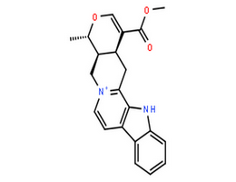 鴨腳木堿,Oxayohimbanium,3,4,5,6,16,17-hexadehydro-16-(methoxycarbonyl)-19-methyl-, inner salt, (19a,20a)-