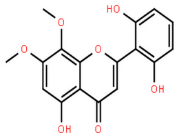 粘毛黄芩素II,2',5,6'-trihydroxy-7,8-dimethoxyflavone