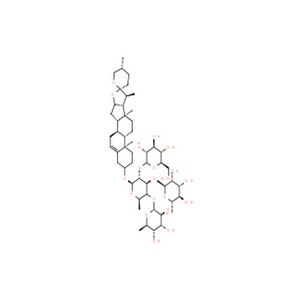重楼皂苷F,a-L-Mannopyranoside, (3b,25R)-spirost-5-en-3-ylO-6-deoxy-a-L-mannopyranosyl-(1?3)-O-[6-deoxy-a-L-mannopyranosyl-(1?4)]-O-[b-D-glucopyranosyl-(1?2)]-6-deoxy-
