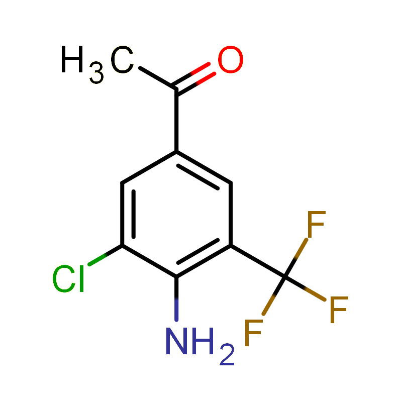 4-氨基-3-氯-5-三氟甲基苯乙酮,4'-amino-3'-chloro-5'-trifluoromethylacetophenone