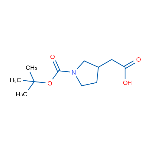 1-Boc-3-吡咯烷乙酸,2-(1-(tert-butoxycarbonyl)pyrrolidin-3-yl)acetic acid