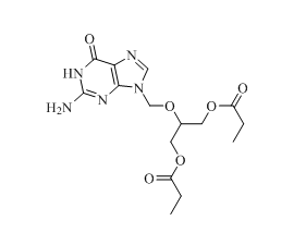 更昔洛韦杂质08,2-((2-amino-6-oxo-1,6-dihydro-9H-purin-9-yl)methoxy)propane-1,3- diyl dipropionate