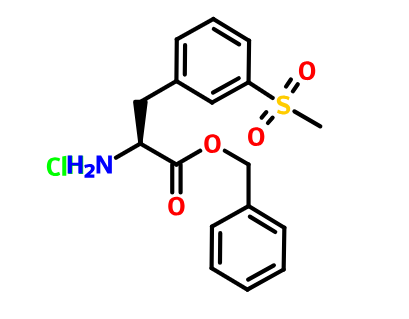 (S)-2-氨基-3-甲砜基-苯丙酸苄酯,benzyl (2S)-2-amino-3-(3-methanesulfonylphenyl)propanoate