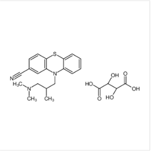 氰美马嗪酒石酸,2-cyano-10-[3-(dimethylammonio)-2-methylpropyl]-10H-phenothiazinium [R-(R*,R*)]-tartrate