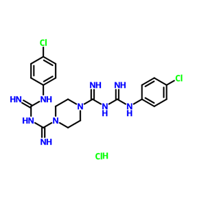 N,N''-二[[(4-氯苯基)氨基]亚氨基甲基]哌嗪-1,4-二甲脒二盐酸盐