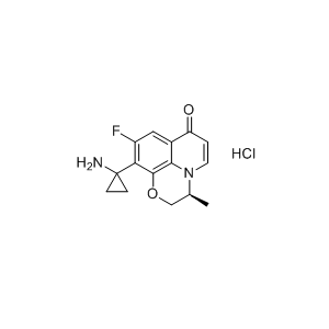 帕珠沙星杂质07（盐酸盐）,(S)-10-(1-aminocyclopropyl)-9-fluoro-3-methyl-2H-[1,4]oxazino[2,3,4-ij]quinolin-7(3H)-one hydrochloride