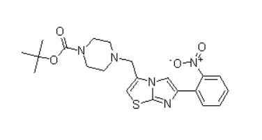 tert-butyl 4-((6-(2-nitrophenyl)imidazo[2,1-b]thiazol-3-yl)methyl)piperazine-1-carboxylate