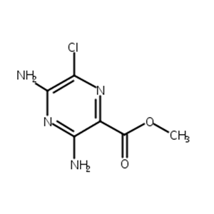 3，5-二氨基-6-氯吡嗪-2-羧酸甲酯,3,5-Diamino-6-chloropyrazine-2-carboxylic acid methyl ester