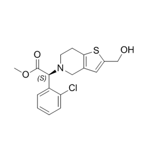 氯吡格雷杂质29,(S)-methyl 2-(2-chlorophenyl)-2-(2-(hydroxymethyl)-6,7- dihydrothieno[3,2-c]pyridin-5(4H)-yl)acetate