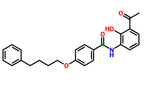 3-[4-(4-苯基丁氧基)苯甲酰基氨基]-2-羟基苯乙酮,3''-ACETYL-2''-HYDROXY-4-(4-PHENYLBUTOXY)BENZANILIDE
