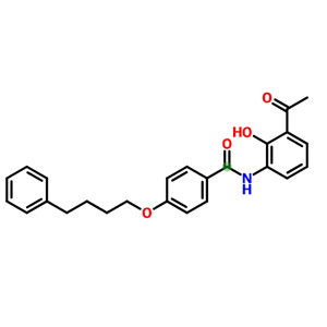 3-[4-(4-苯基丁氧基)苯甲酰基氨基]-2-羟基苯乙酮,3