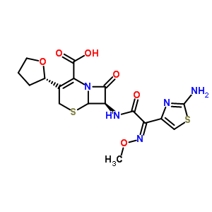 头孢维星,5-Thia-1-azabicyclo[4.2.0]oct-2-ene-2-carboxylicacid,7-[[(2Z)-2-(2-amino-4-thiazolyl)-2-(methoxyimino)acetyl]amino]-8-oxo-3-[(2S)-tetrahydro-2-furanyl]-,(6R,7R)-