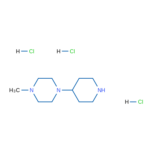 1-甲基-4-(4-哌啶基)哌嗪三鹽酸鹽,1 - methyl - 4 - (4 - piperidine) piperazine hydrochloride