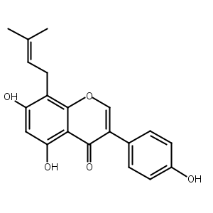 黄羽扇豆魏特酮,Lupiwighteone