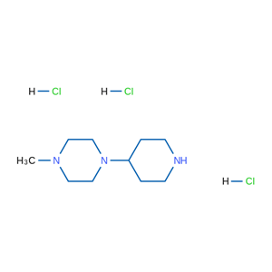 1-甲基-4-(4-哌啶基)哌嗪三盐酸盐,1 - methyl - 4 - (4 - piperidine) piperazine hydrochloride