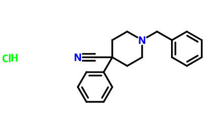 1-苄基-4-氰基-4-苯基哌啶盐酸盐,1-Benzyl-4-cyano-4-phenylpiperidine hydrochloride