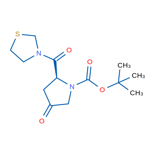 (2S)-4-氧代-2-(3-噻唑烷基羰基)-1-吡咯烷羧酸叔丁酯,(2S)-4-Oxo-2-(3-thiazolidinylcarbonyl)-1-pyrrolidinecarboxylic acid tert-butyl ester